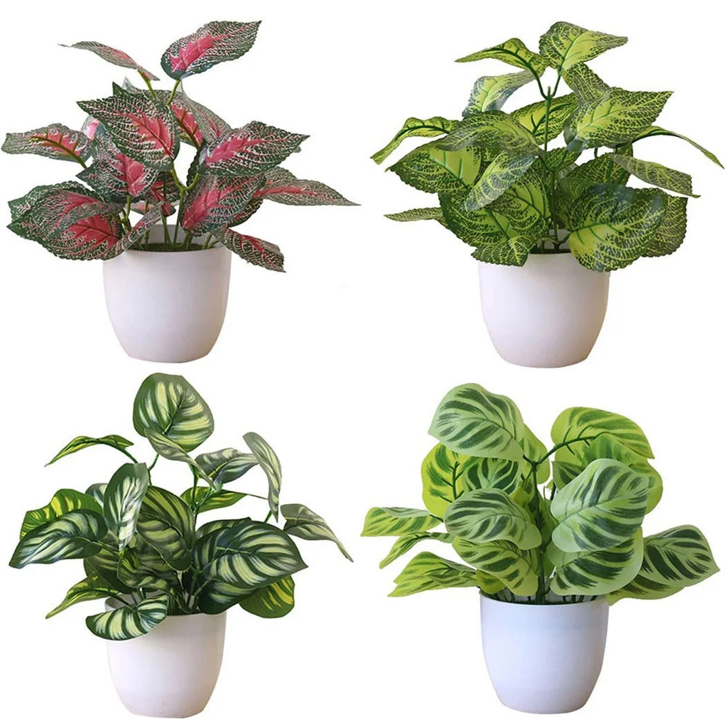 1PC Artificial Foliage Plant P - Desk Setup Plant ulasan dan harga