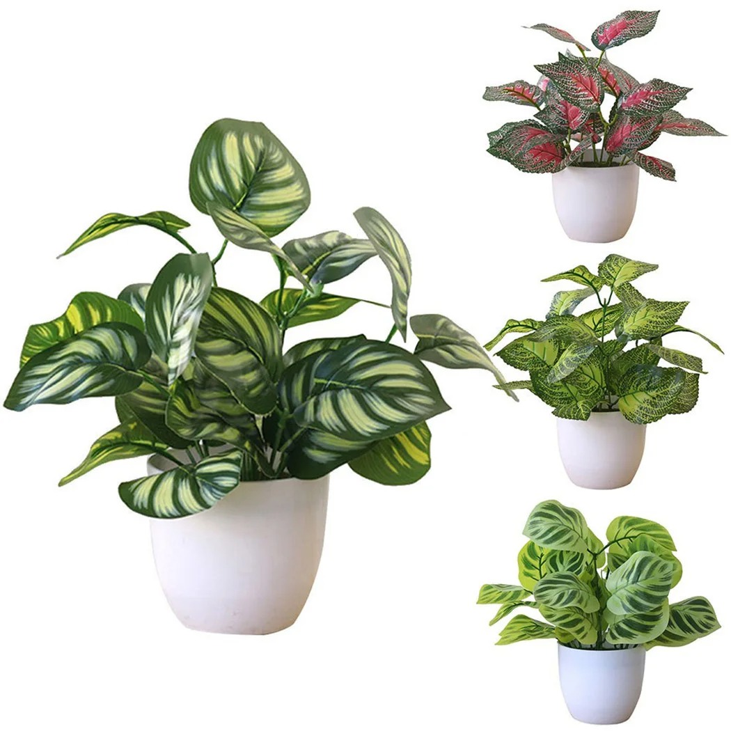 1PC Artificial Foliage Plant P - Desk Setup Plant ulasan dan harga