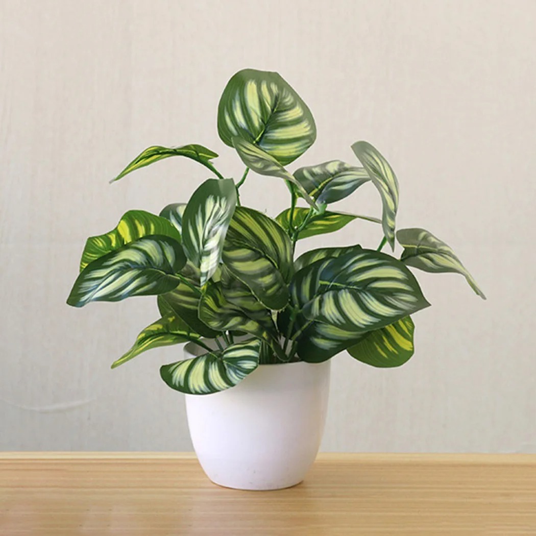 1PC Artificial Foliage Plant P - Desk Setup Plant ulasan dan harga