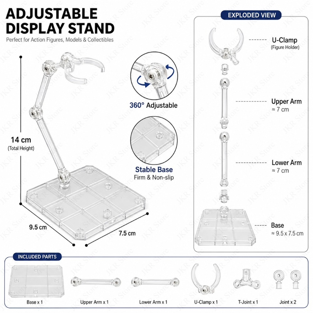 1/3/5/10Pcs Transparent Acryli - Desk Setup Shelf ulasan dan harga