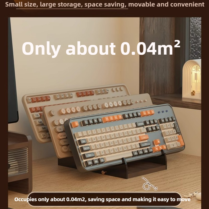Acrylic Floating Keyboard Stan - Desk Setup Living Room ulasan dan harga