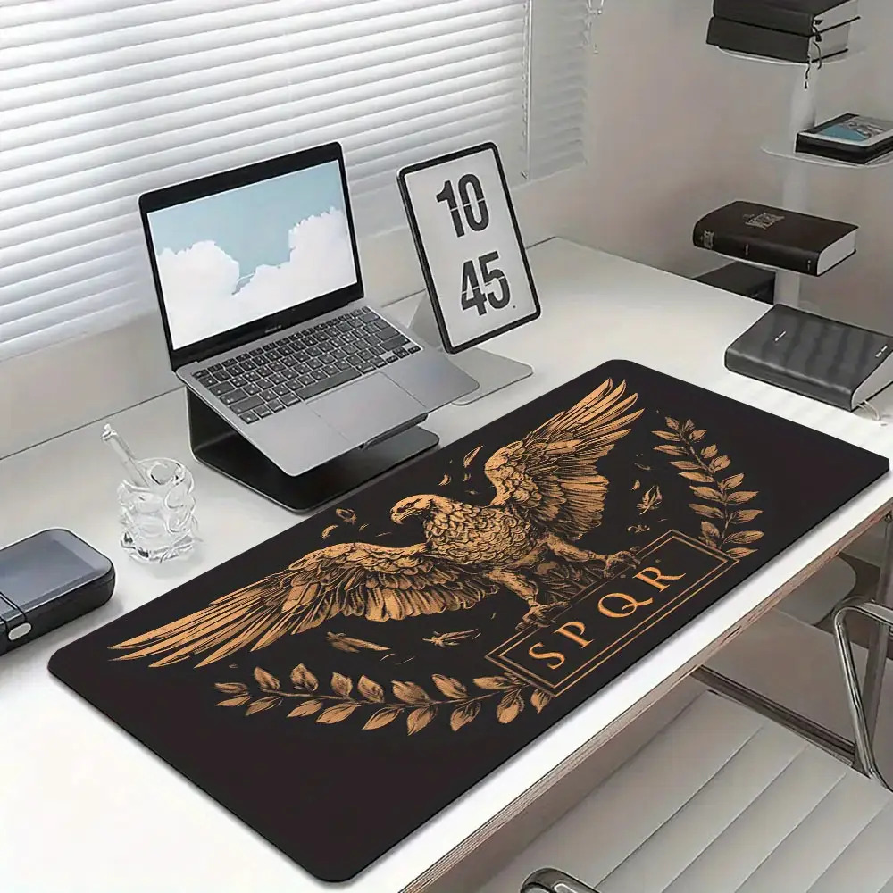 Golden Brown Black Desk Mat De - Desk Setup Brown ulasan dan harga