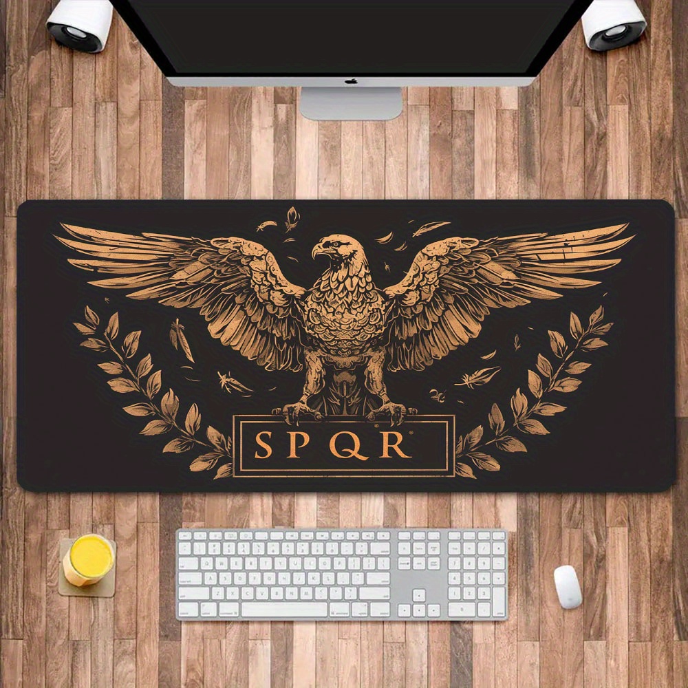 Golden Brown Black Desk Mat De - Desk Setup Brown ulasan dan harga