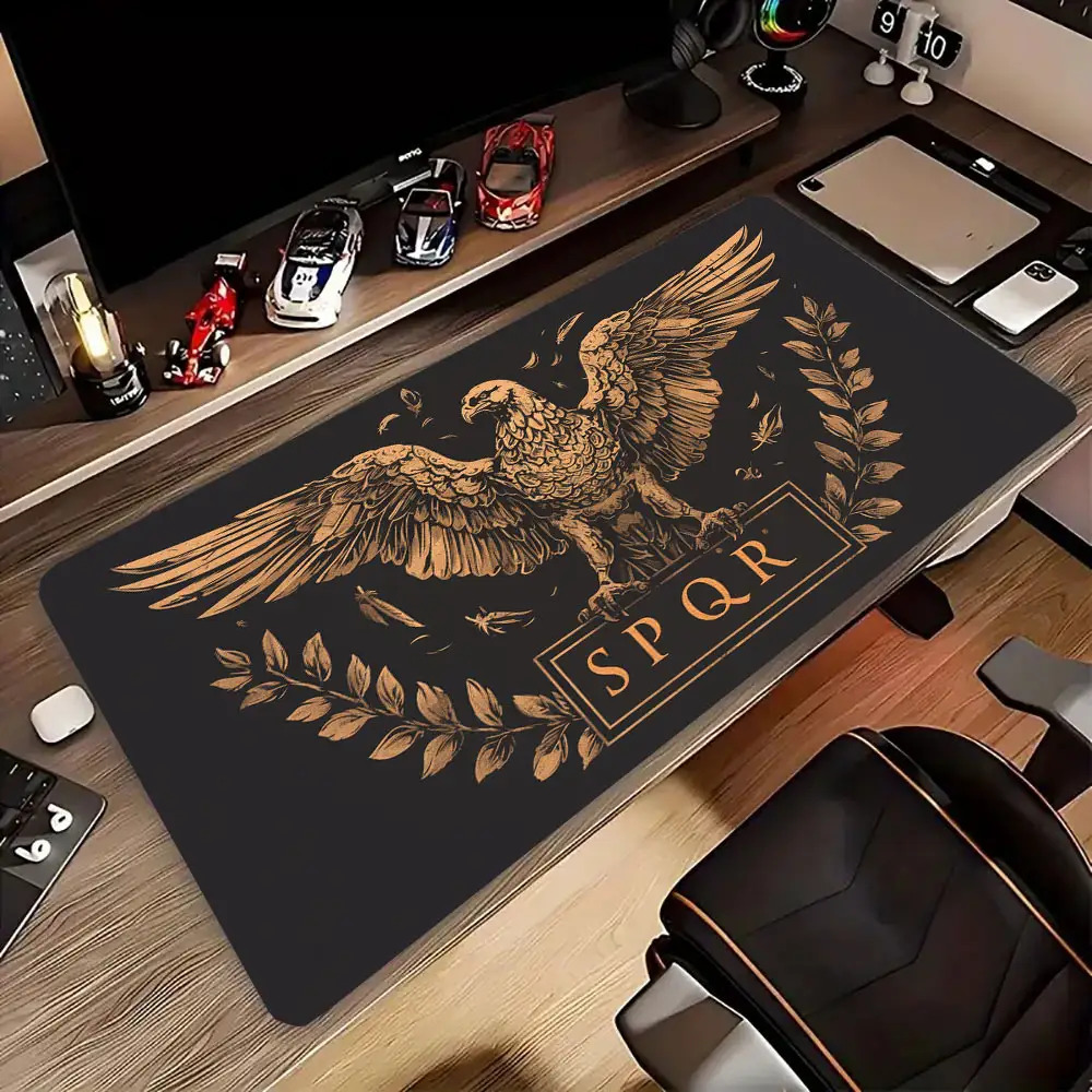 Golden Brown Black Desk Mat De - Desk Setup Brown ulasan dan harga