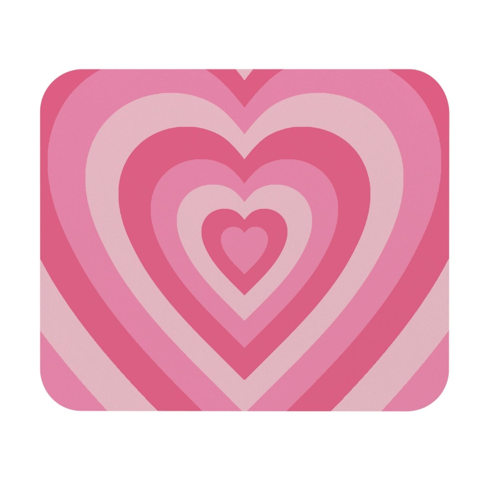 Retro Heart Mouse Pad | aesthe - Desk Setup Brown ulasan dan harga