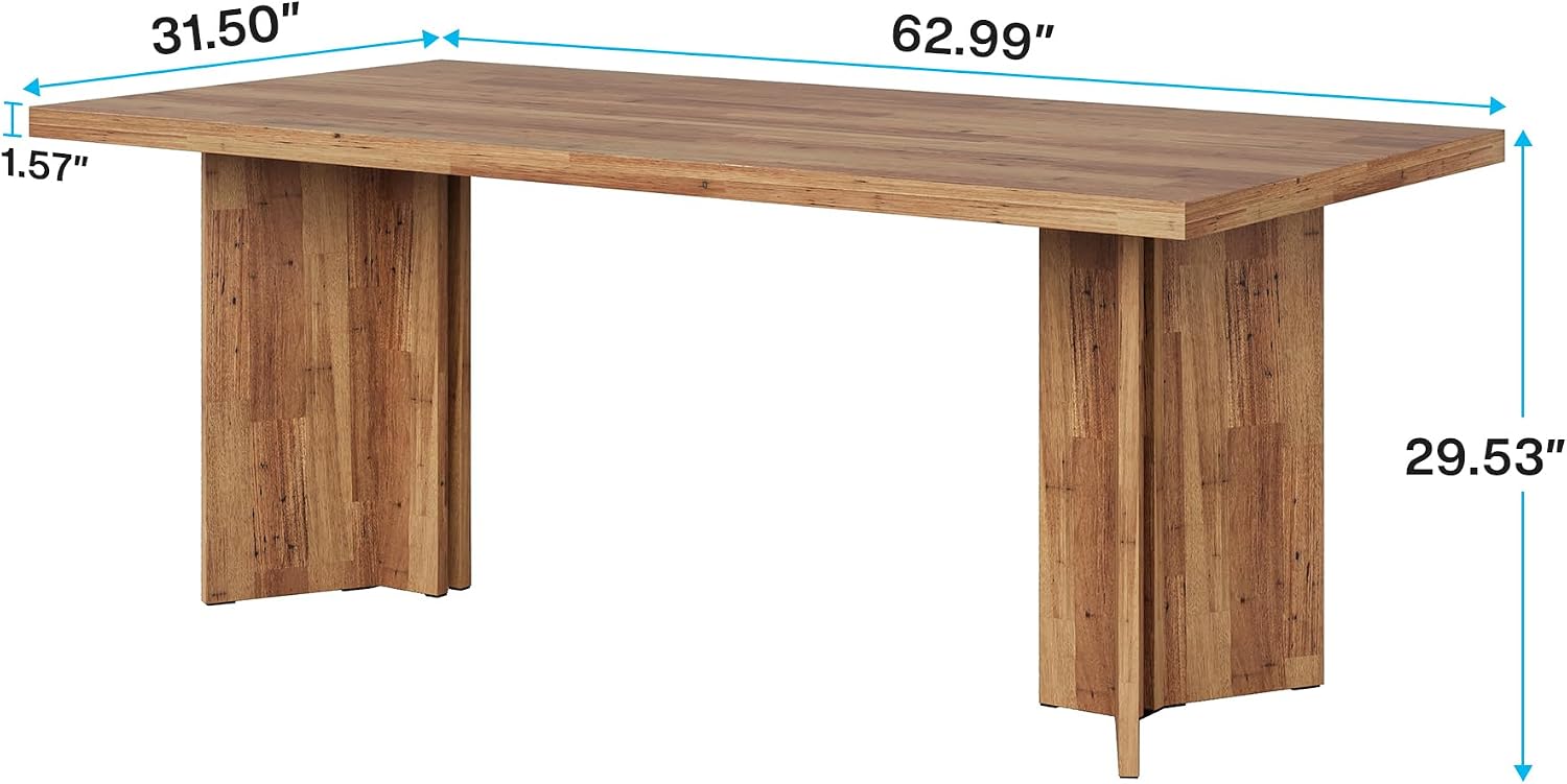 Large Rectangular Wood Dining  - Desk Setup Living Room ulasan dan harga