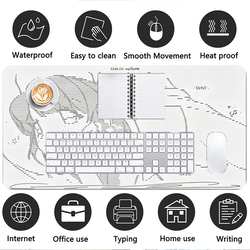 1Pcs Leather Mouse Pad Anime A - Desk Setup Cute ulasan dan harga