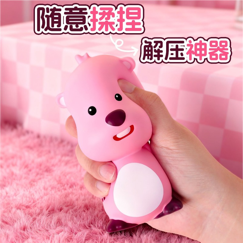 Cute beaver Loopy pink slow re - Korean Desk Setup ulasan dan harga