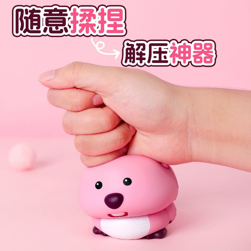 Cute beaver Loopy pink slow re - Korean Desk Setup ulasan dan harga