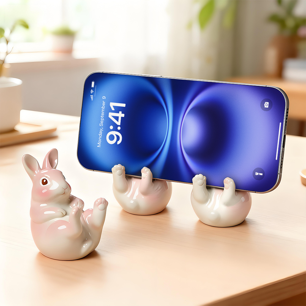 S0284 Cute Bunny Cellphone Sta - Desk Setup Cute ulasan dan harga