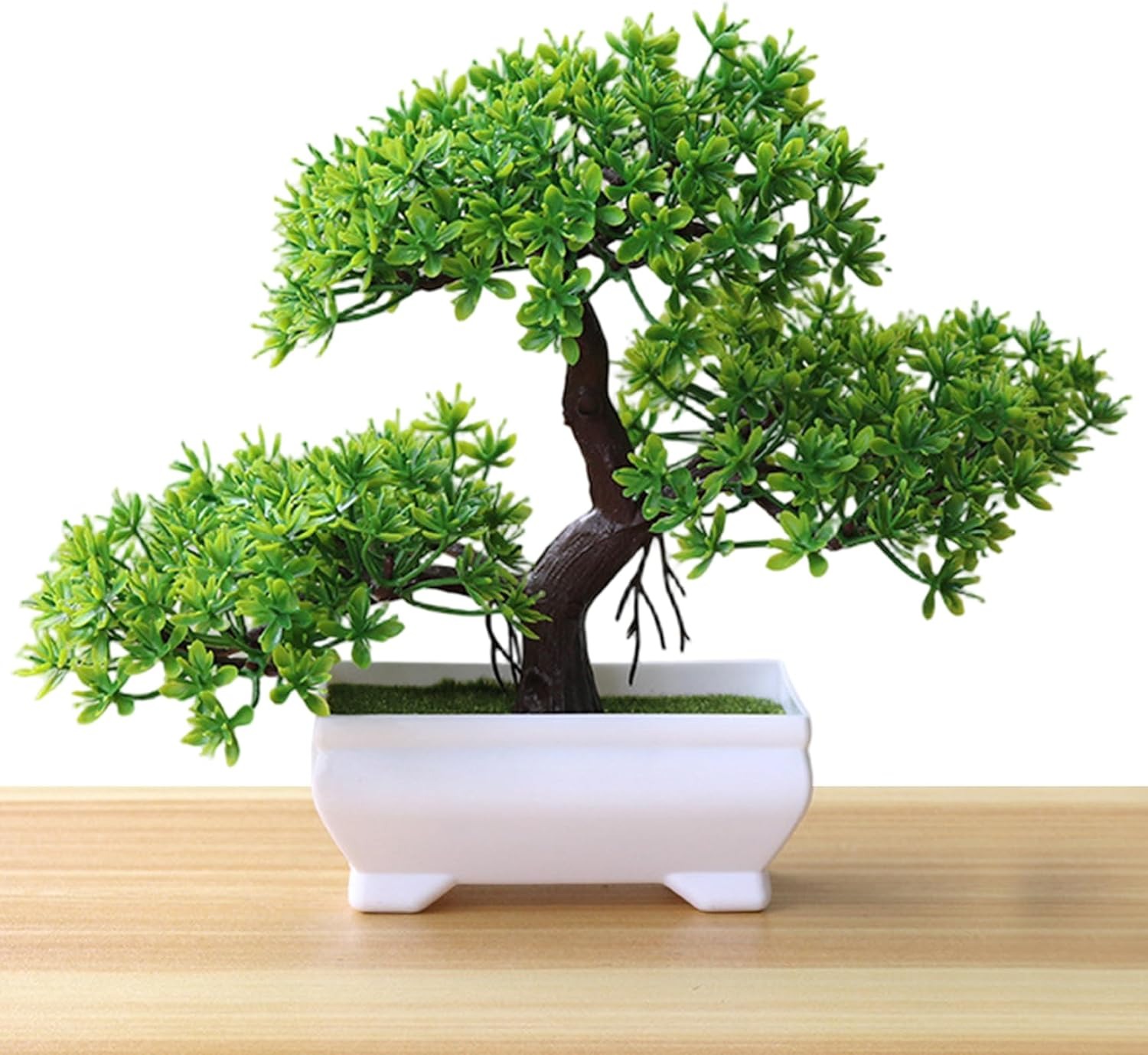 1/2Pcs Artificial Bonsai Tree  - Desk Setup Plant ulasan dan harga